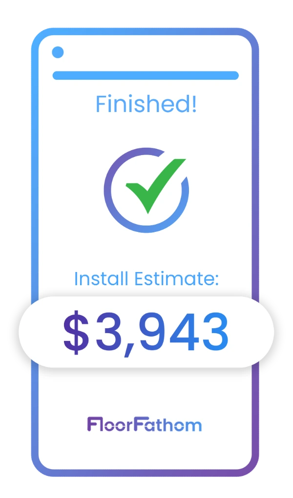 A collection of devices running the FloorFathom cloud software signifying the ease of use for anyone in the flooring sales and flooring installation industry. 